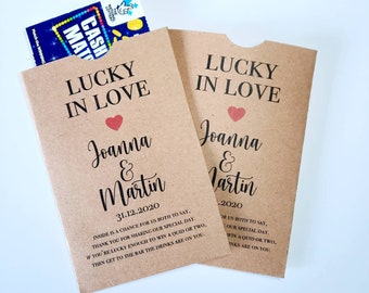 Personalised Scratch Card Wedding Favours | Rustic | Wedding