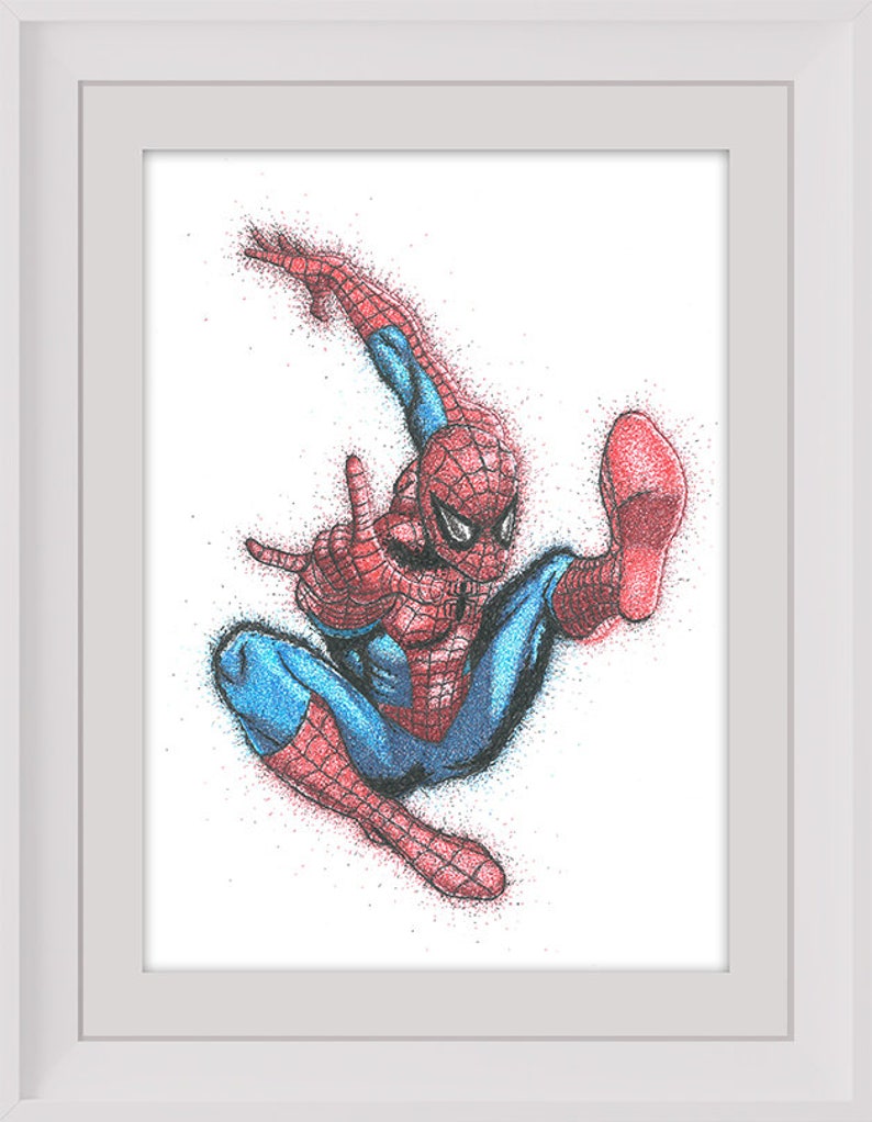 Spiderman PRINT Comic Marvel Artwork - Etsy