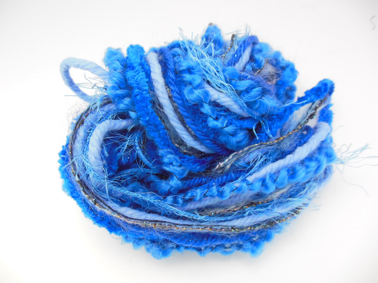 Fiber Bundle Art Yarn Novelty Yarn Trim 18 yards6 Yarns3 Etsy