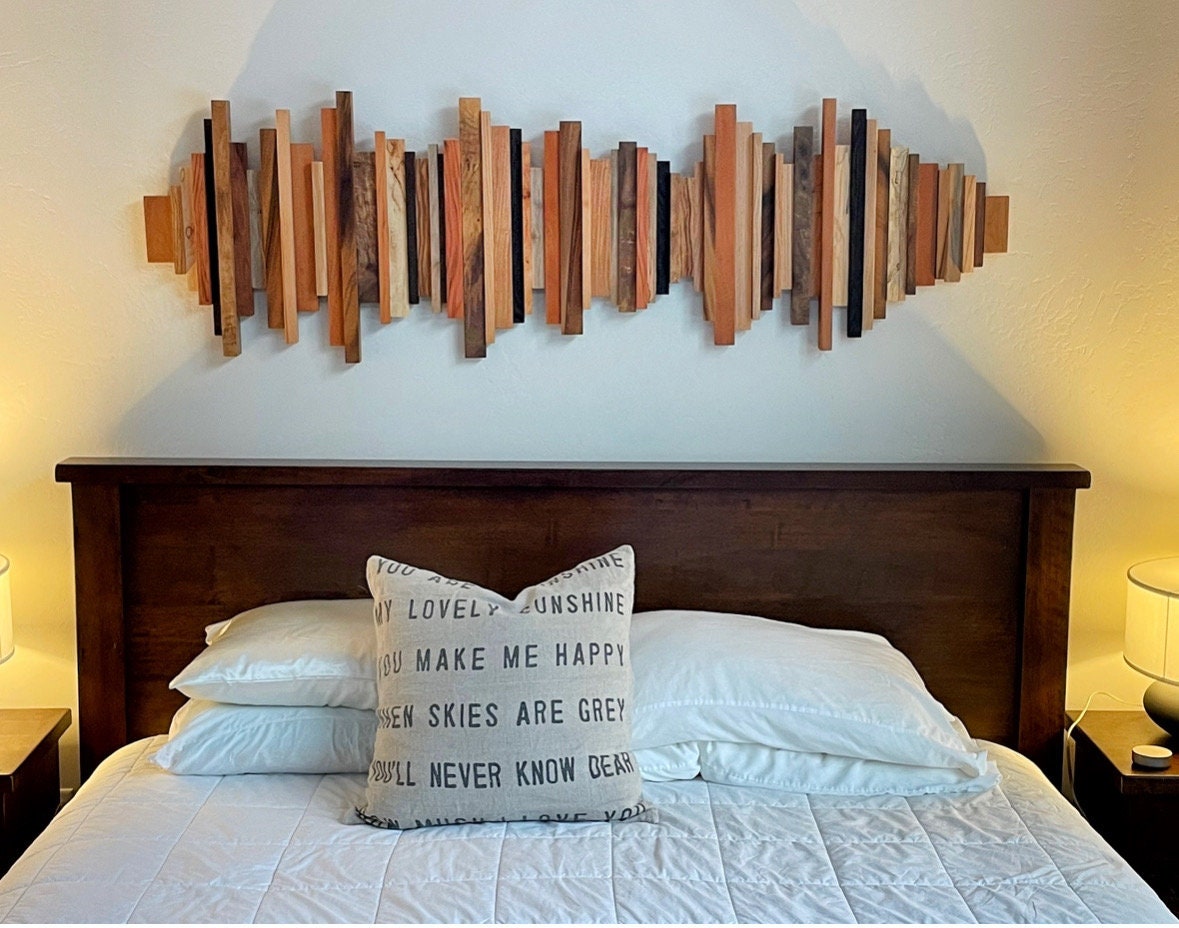 Custom Hardwood Soundwave Art: Personalized Music Wall Decor - Etsy