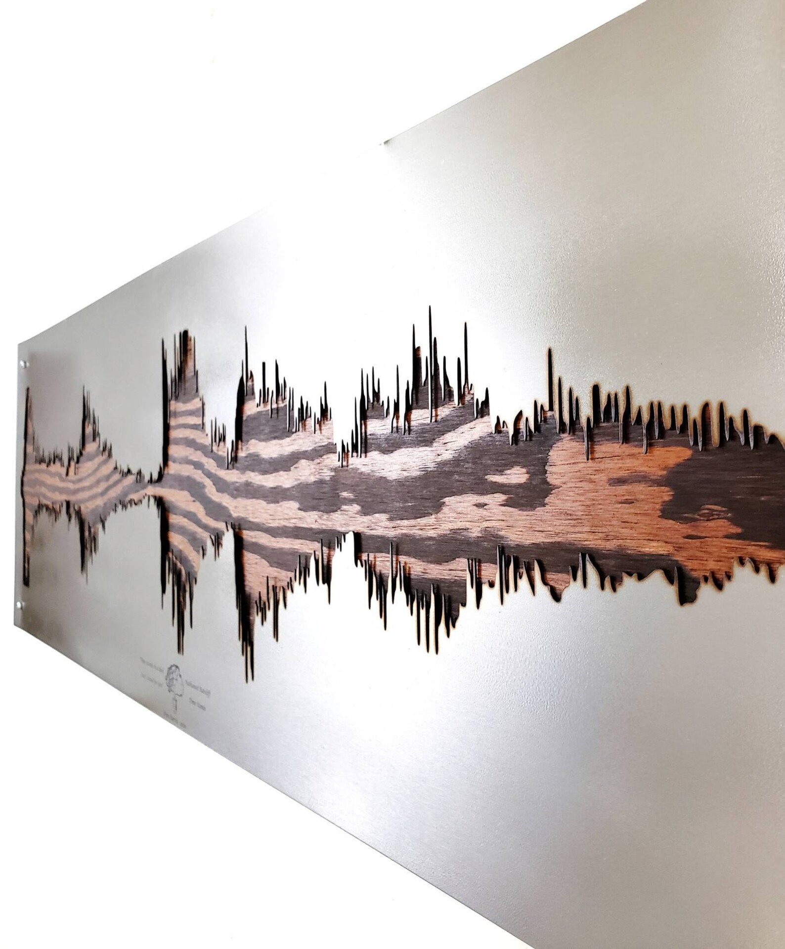 Custom Soundwave Art Metal Soundwave Sound Wave Art Etsy