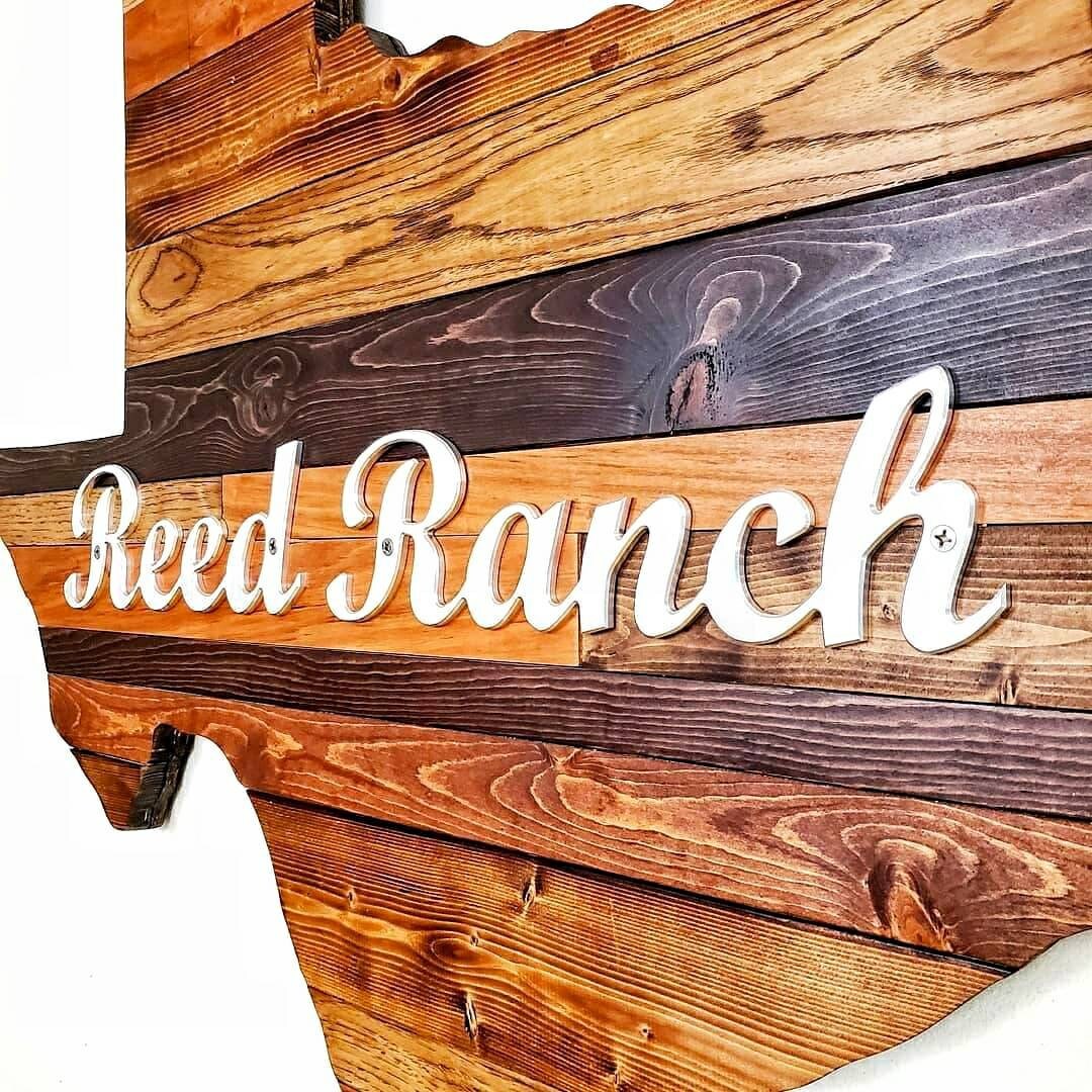 Large Texas Wood Wall Art With Custom Lettering Texas Art Etsy