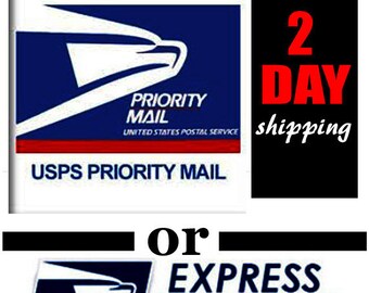 Priority 2 day shipping, or Express Next Day delivery