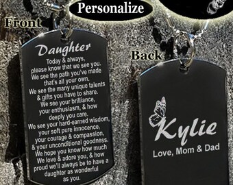 Daughter, To my daughter, Gift for daughter, Daughter gift, Moving away gift, Going away gift, From mom and dad, Going to college,