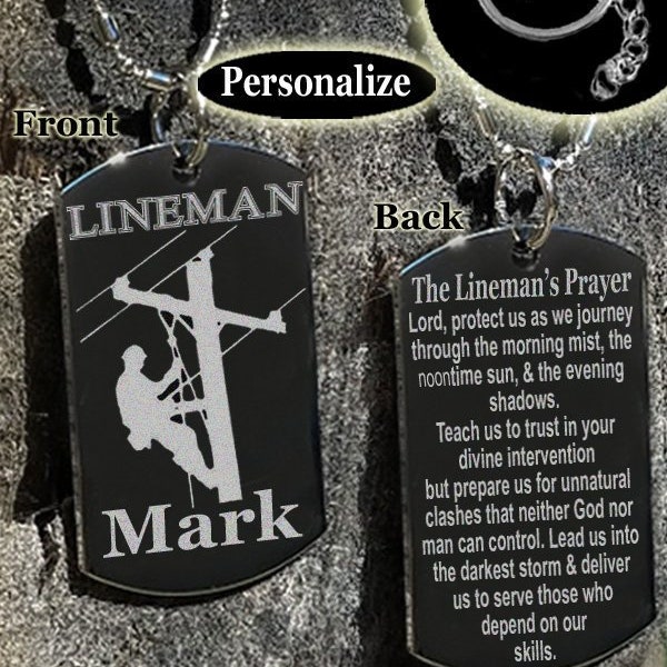 Lineman, Lineman gift, Lineman gifts, Power Lineman, Love my Lineman, Lineman's prayer, Journeyman Lineman, Electrical Lineman, Personalized