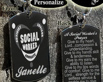 Social worker gift, Gift for social worker graduation, Social work grad, School social work, Social work necklace or keychain