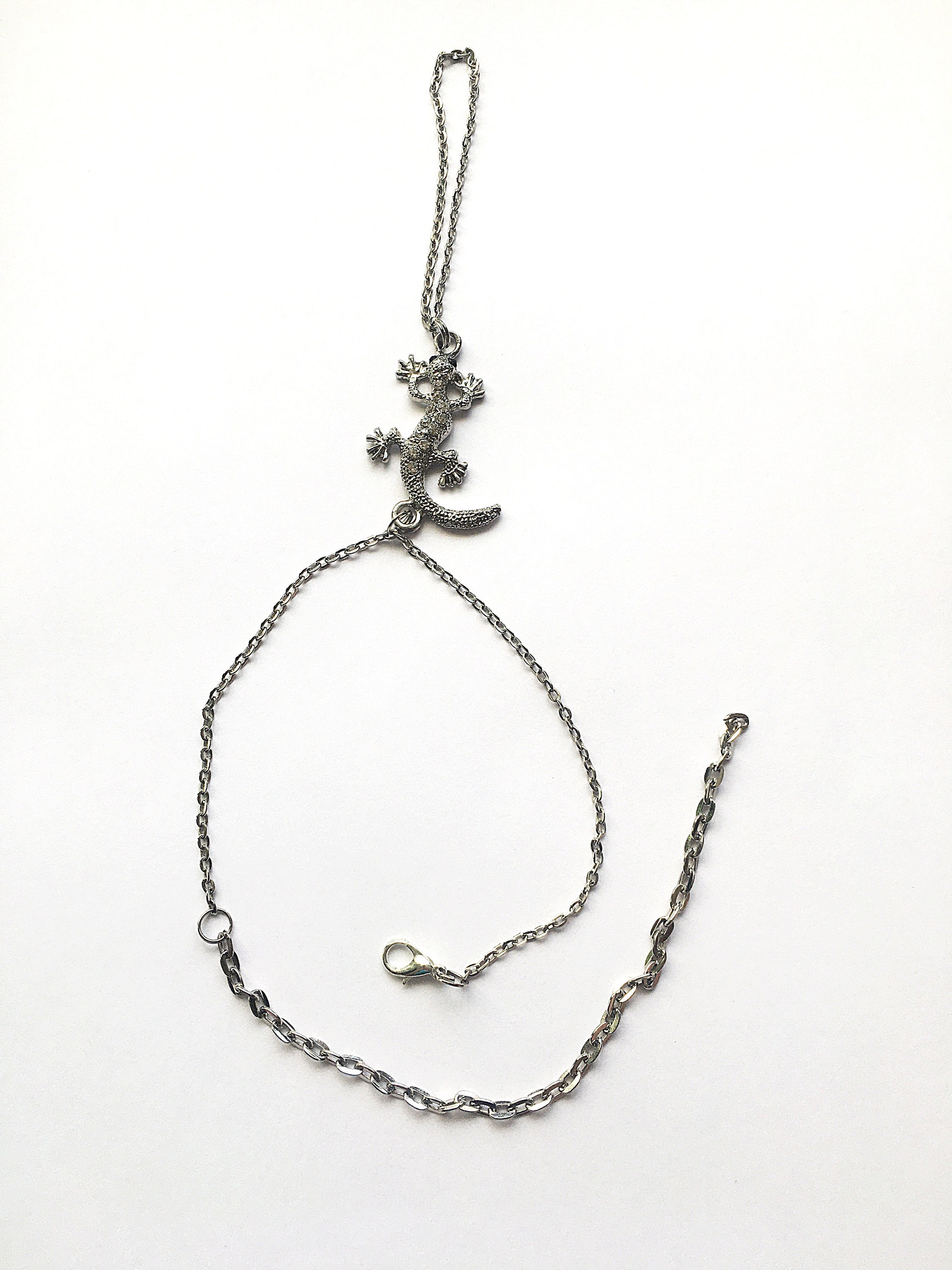 Slave foot bracelet lizard jewelry ankle bracelet summer Etsy