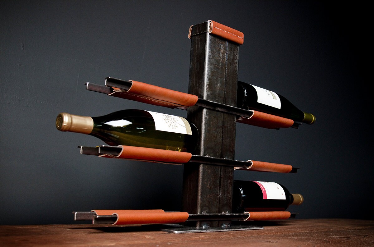 Wine Rack industrial Tower Etsy