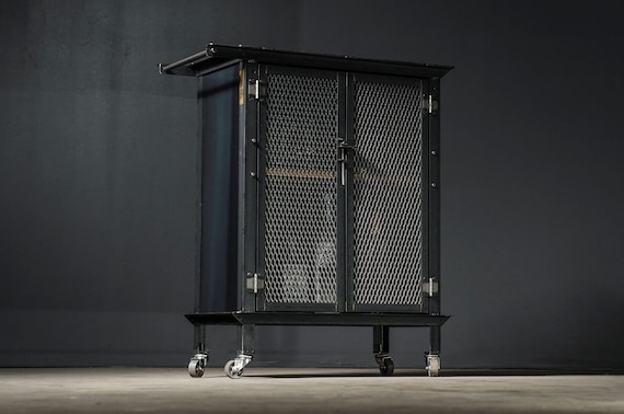 Bar Cart Liquor Cabinet Industrial Bar Cart Liquor Cabinet Industrial, Metal Liquor Cabinet