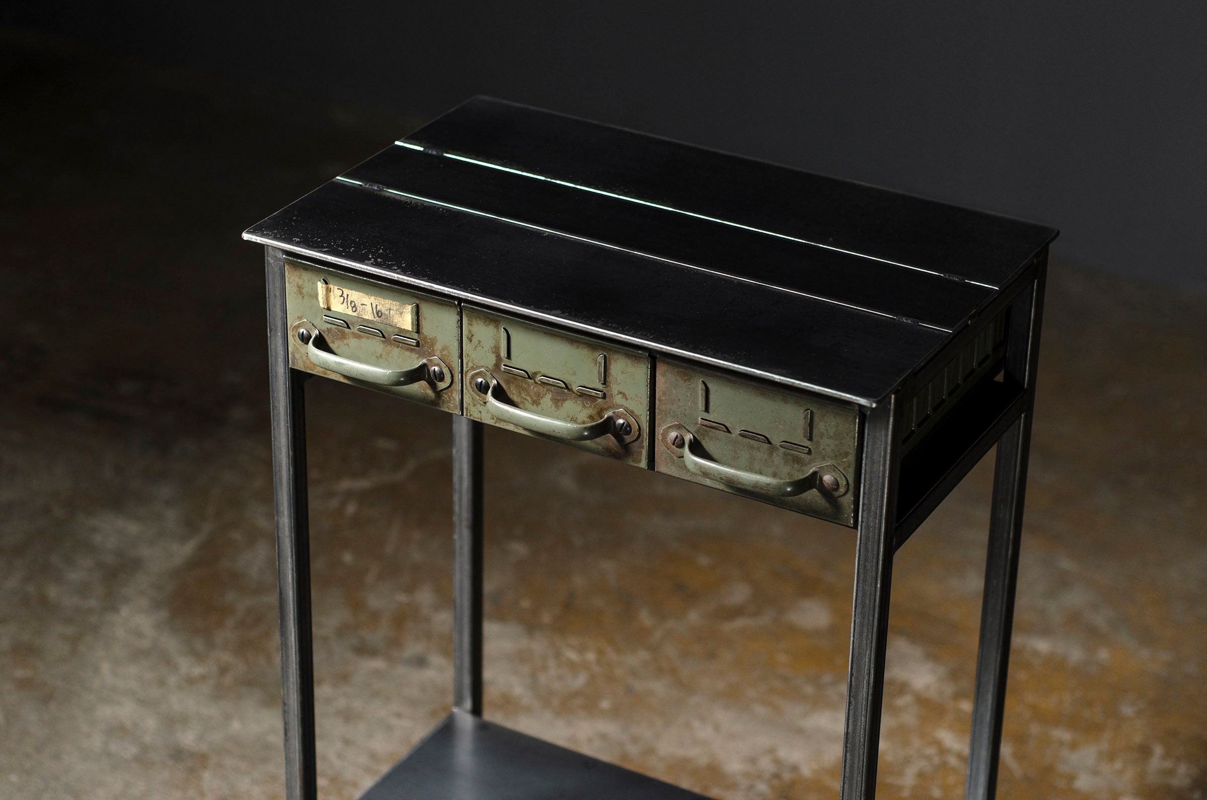 Side Table Console Table With Reclaimed Drawers Foyer Table Etsy