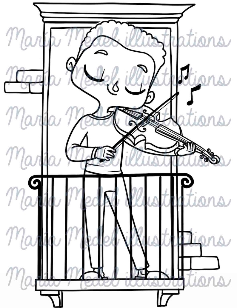 Desde mi ventana digi stamp set for quarantine diary, scrapbooking crafts, image 4