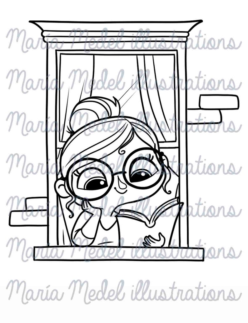 Desde mi ventana digi stamp set for quarantine diary, scrapbooking crafts, image 6