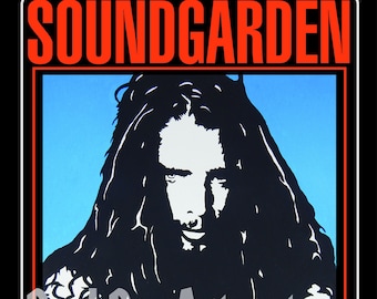 Soundgarden Chris Cornell 1992 Concert Poster, Retro Canvas Art - Etsy
