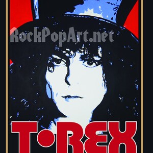 T.REX the Slider Tour Poster MARC BOLAN Concert Poster Re-imagines the ...