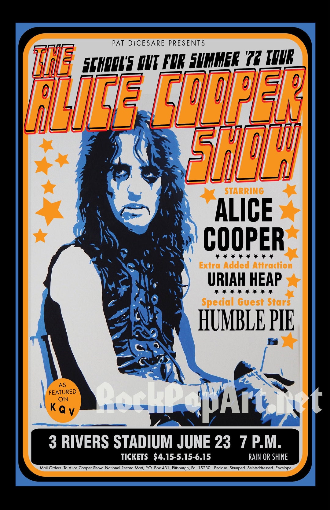 ALICE COOPER 1972 School's Out & '73 Babies Tour Concert Posters