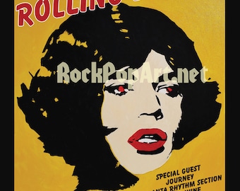ROLLING STONES 1978 Tour Poster Featuring Mick Jagger Re-imagined