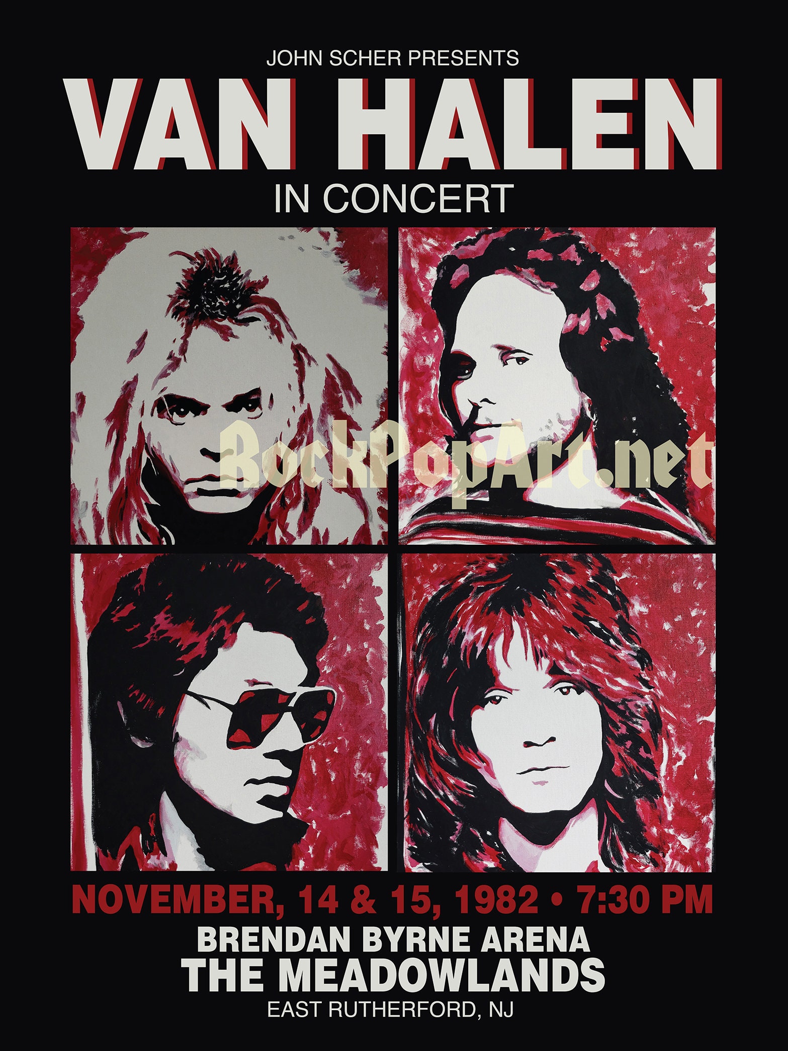VAN HALEN 1982 Diver Down Concert Tour Posters! Vintage Style
