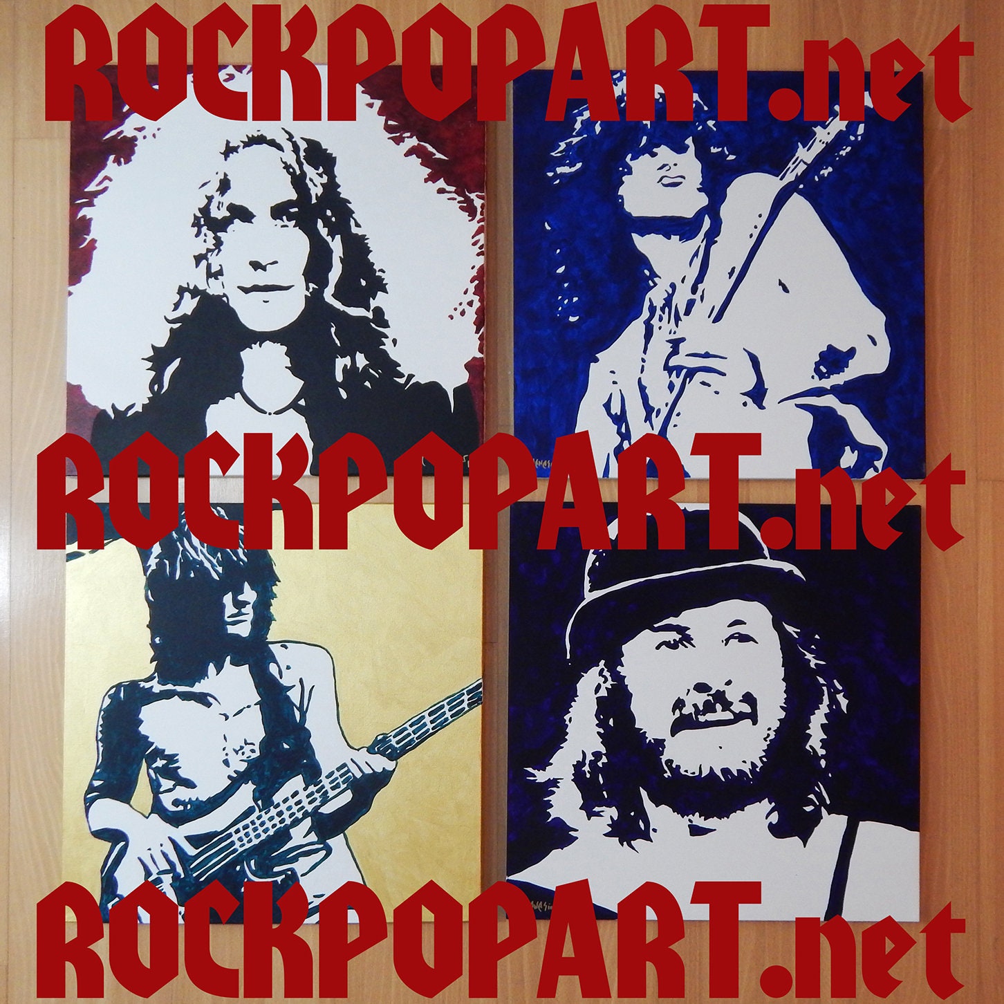 LED ZEPPELIN 1975 Tour NYC Subway Concert poster re-imagines the