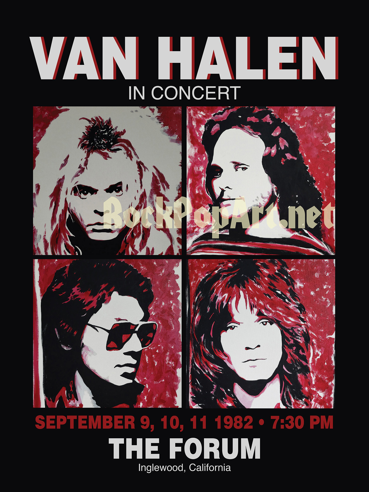 VAN HALEN 1982 Diver Down Concert Tour Posters! Vintage Style