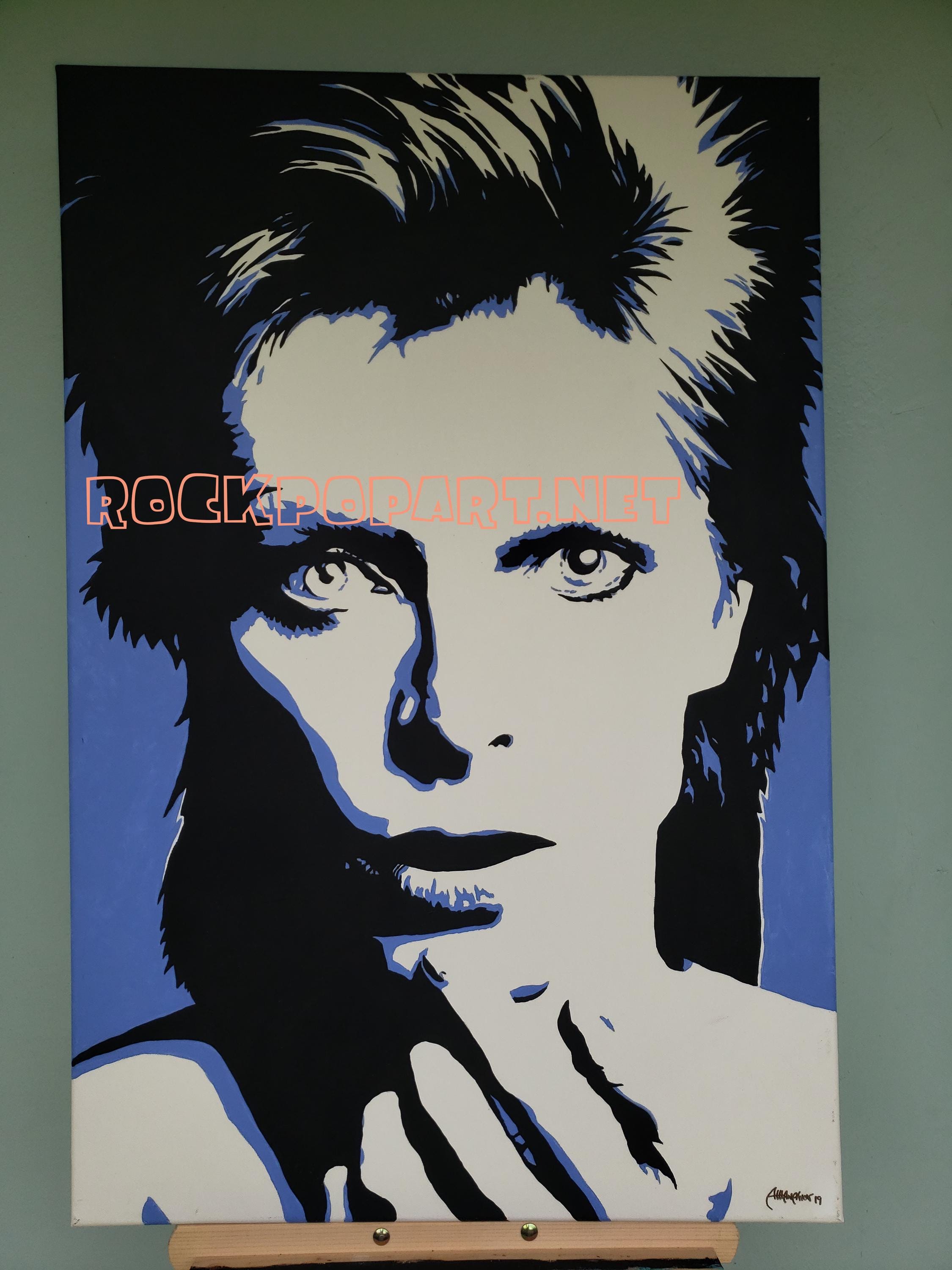 Original DAVID BOWIE Pop Art Painting! 24