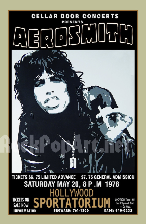 AEROSMITH 1978 Hollywood & MSG '76 Concert Posters Re