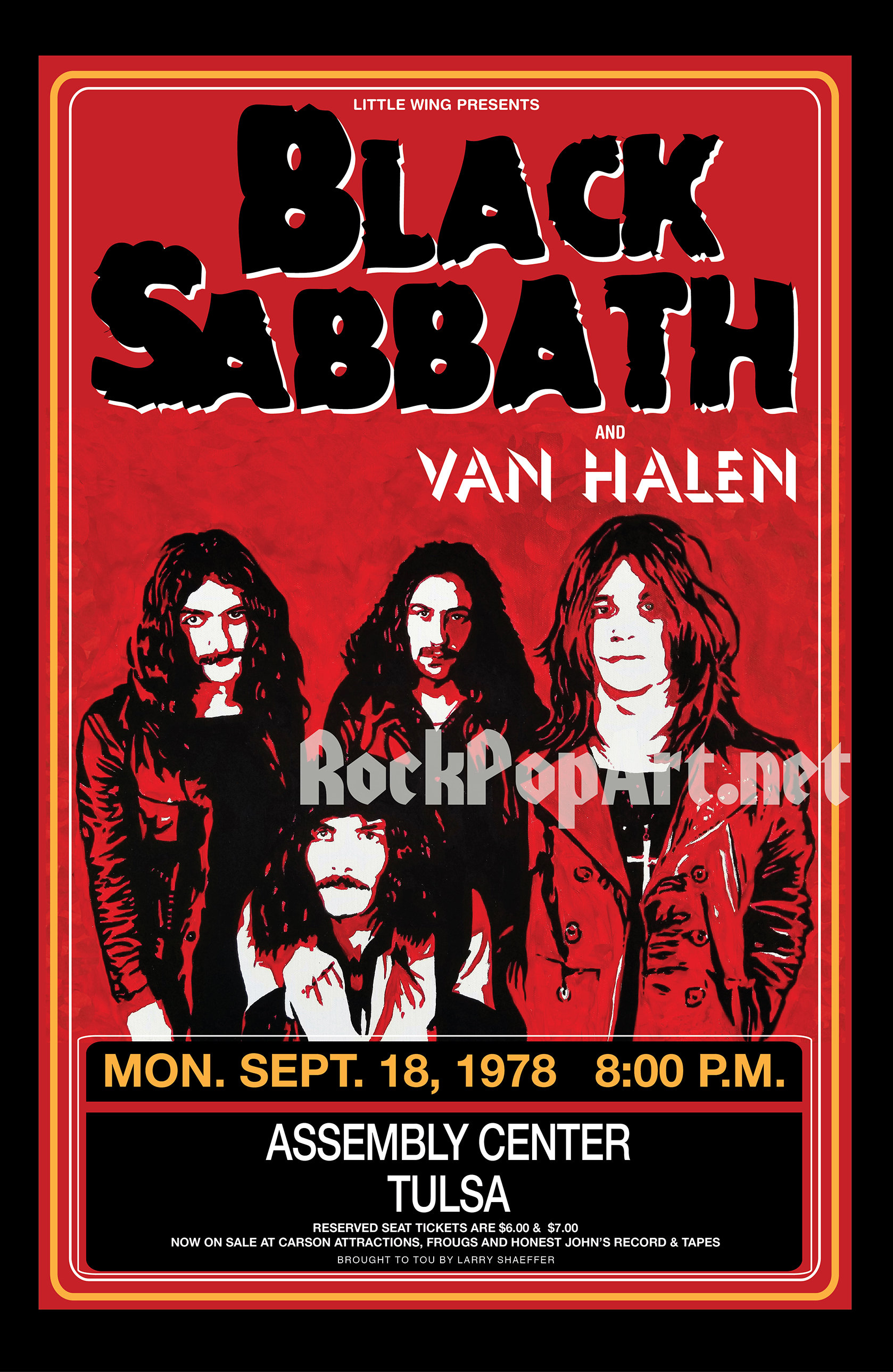 BLACK SABBATH - US TOUR 1978 FABRIC POSTER – Headline Records