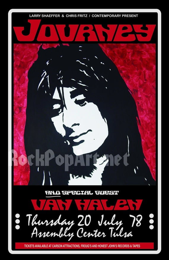 JOURNEY 1978 Steve Perry Concert Poster Re-imagines the Original