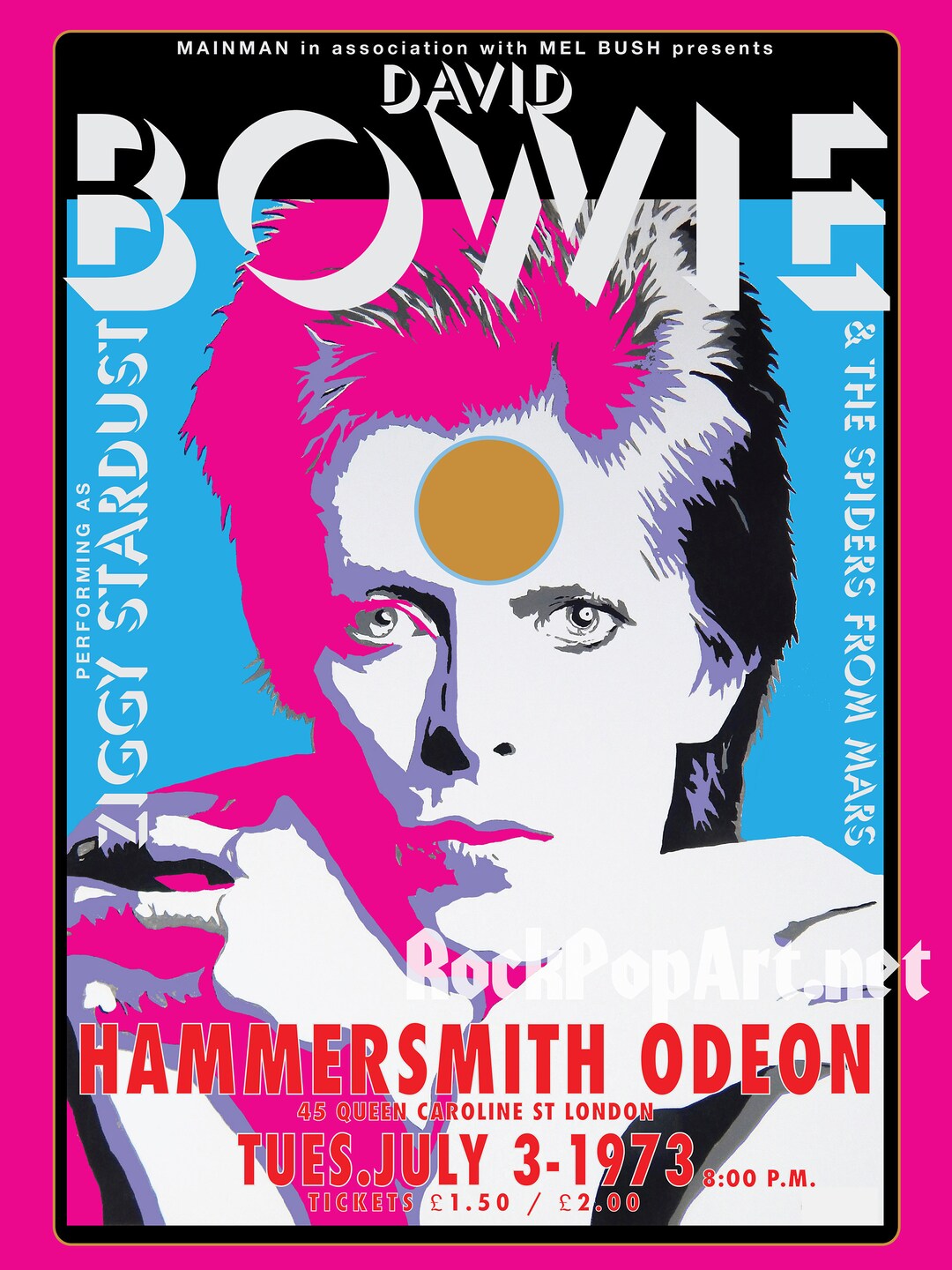 David Bowie CD まとめ DAVID BOWIE July 3 1973 London Concert Posters Re-imagines the