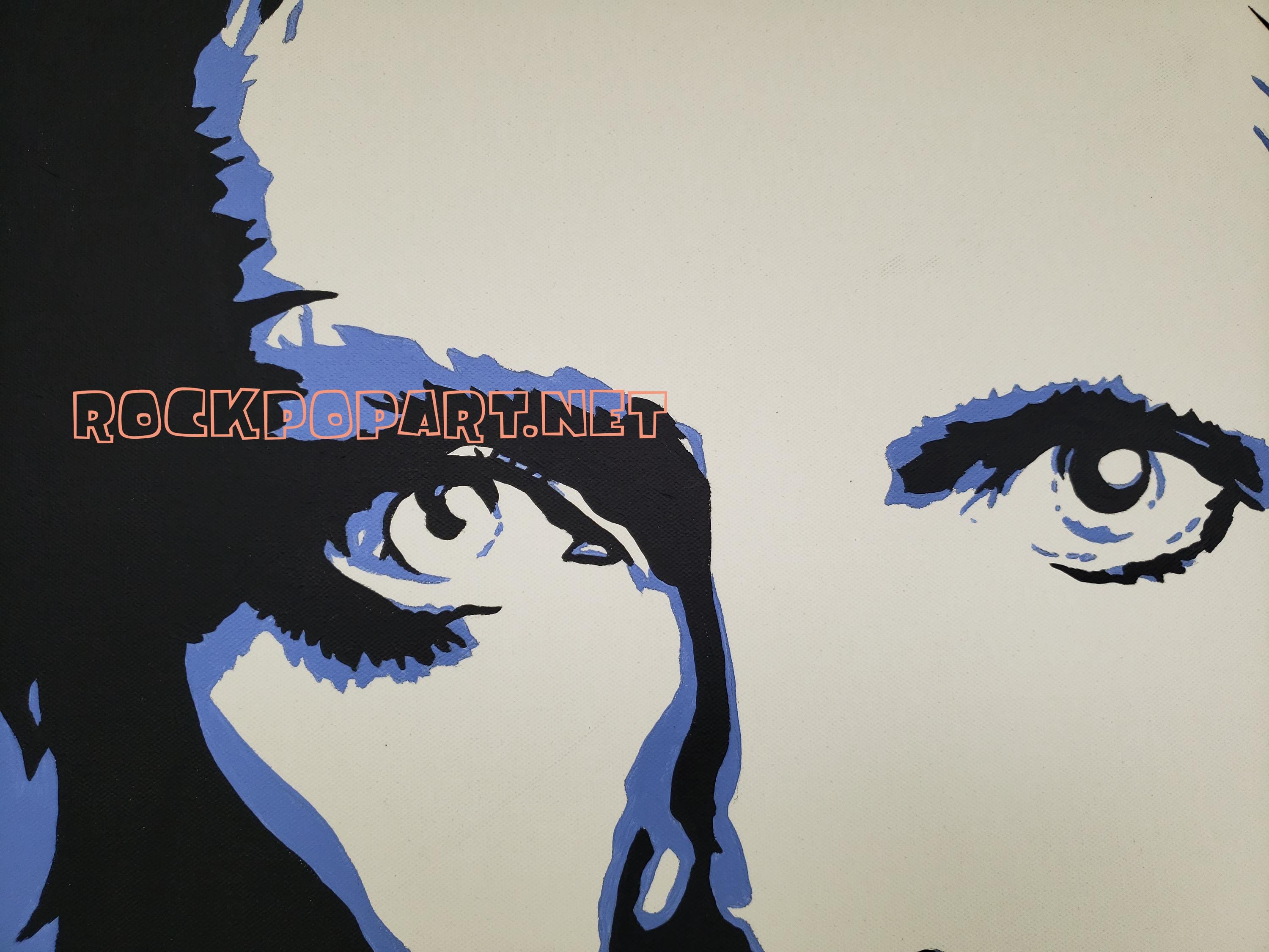 Original DAVID BOWIE Pop Art Painting! 24