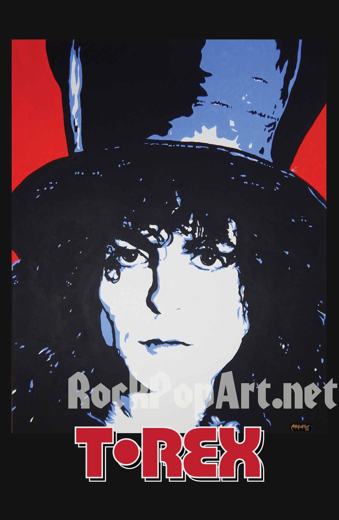 T.REX the Slider Tour Poster MARC BOLAN Concert Poster Re-imagines the ...