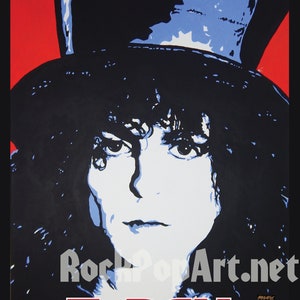 T.REX the Slider Tour Poster MARC BOLAN Concert Poster Re-imagines the ...