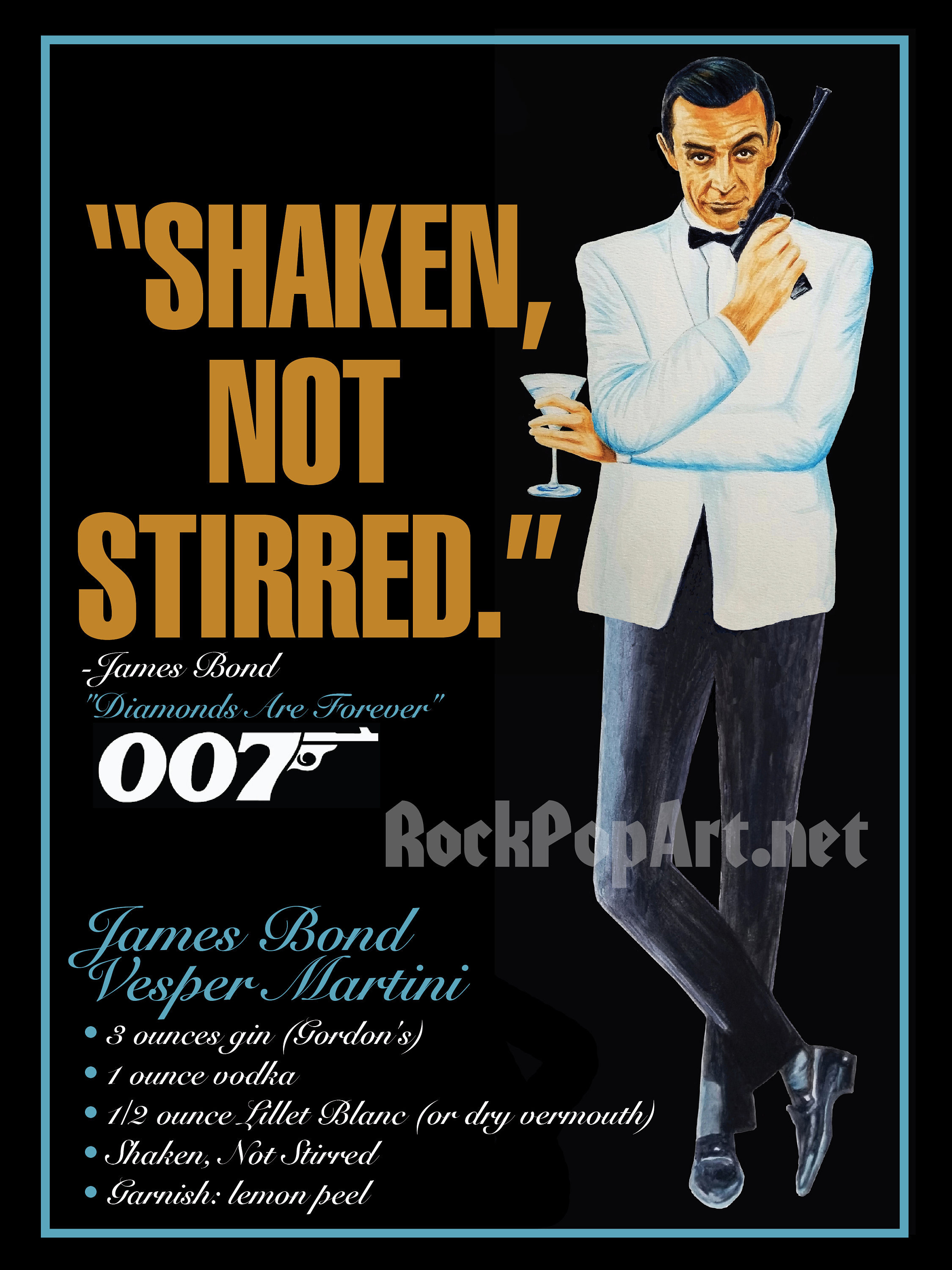 Poster James Bond 007 - The Name Is Bond (Sean Connery) | Wall Art, Gifts &  Merchandise 