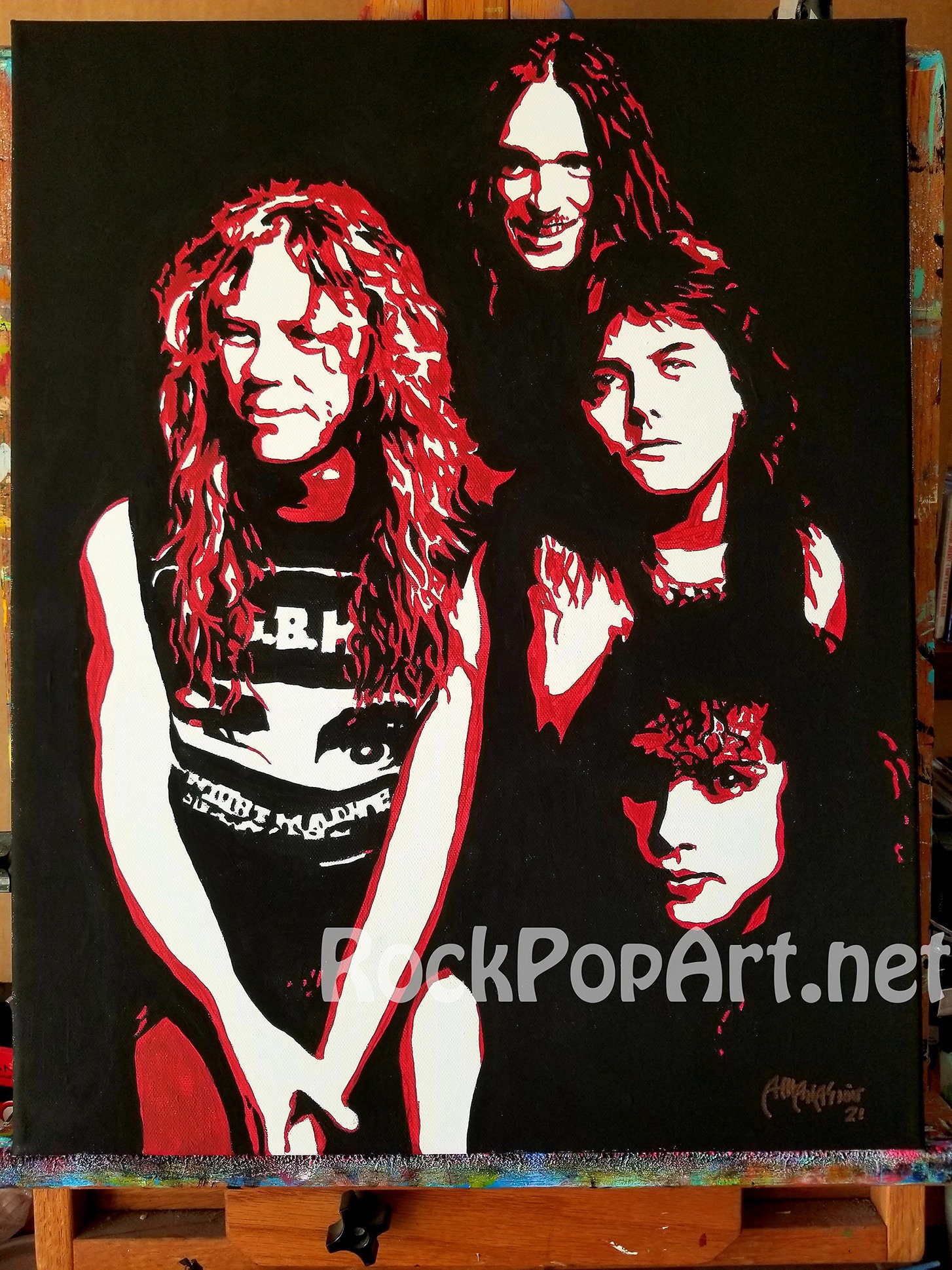 ORIGINAL 'METALLICA' Pop Art Painting! 16