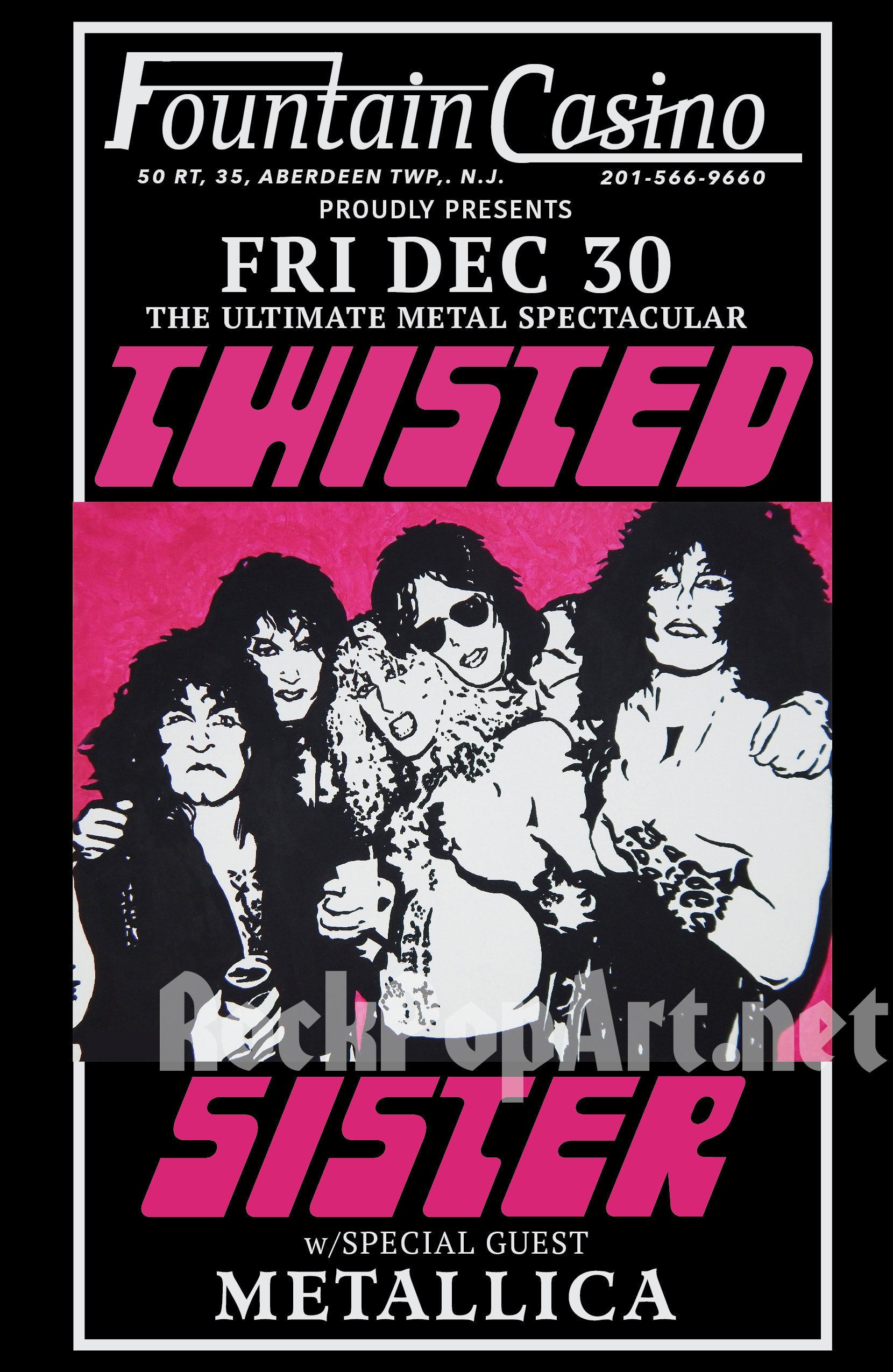 TWISTED SISTER 1983 Concert Poster Re-imagines the Original Poster