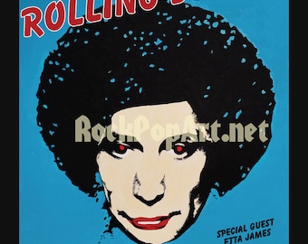 ROLLING STONES 1978 Tour Poster Featuring Charlie Watts Re
