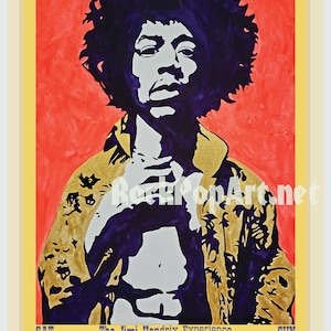 ¡El cartel del concierto del FESTIVAL POP de Miami de 1968 reimagina el cartel original! ¡Aspecto auténtico de estilo retro-vintage! ¡Jimi Hendrix, arte pop de Zappa!