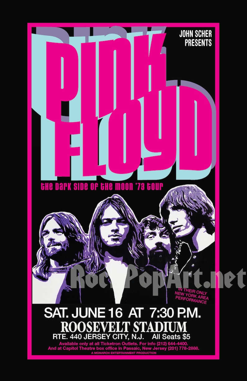 PINK FLOYD dark Side of the Moon 1973 Concert Posters Re-imagines the ...