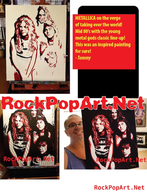 ORIGINAL 'METALLICA' Pop Art Painting! 16