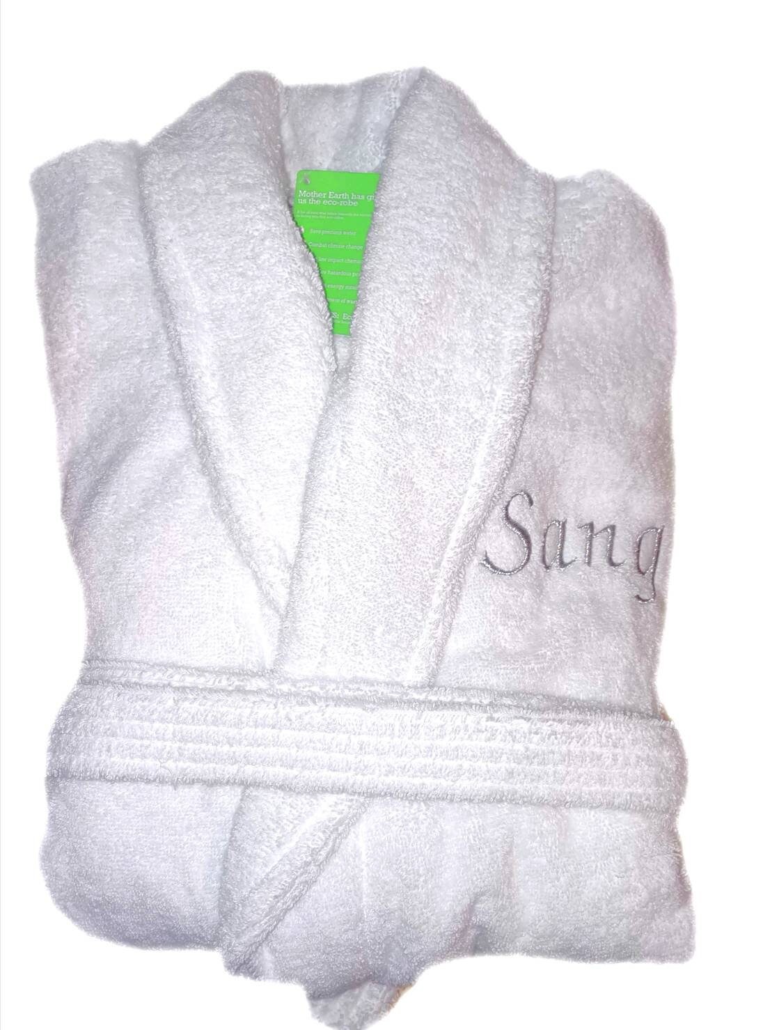 personalised toweling robe
