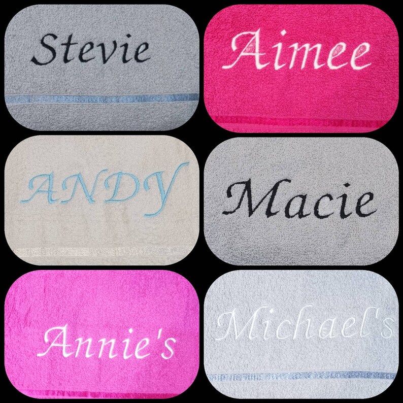 Personalized Bath Sheets Embroidery with Your name or monogram Etsy