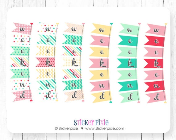 dibujada a mano-Brillante Arcos-Planificador Diario//etiquetas engomadas Scrapbooking//