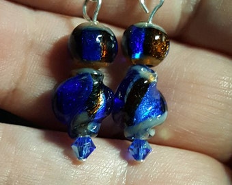 Blue Fire earrings