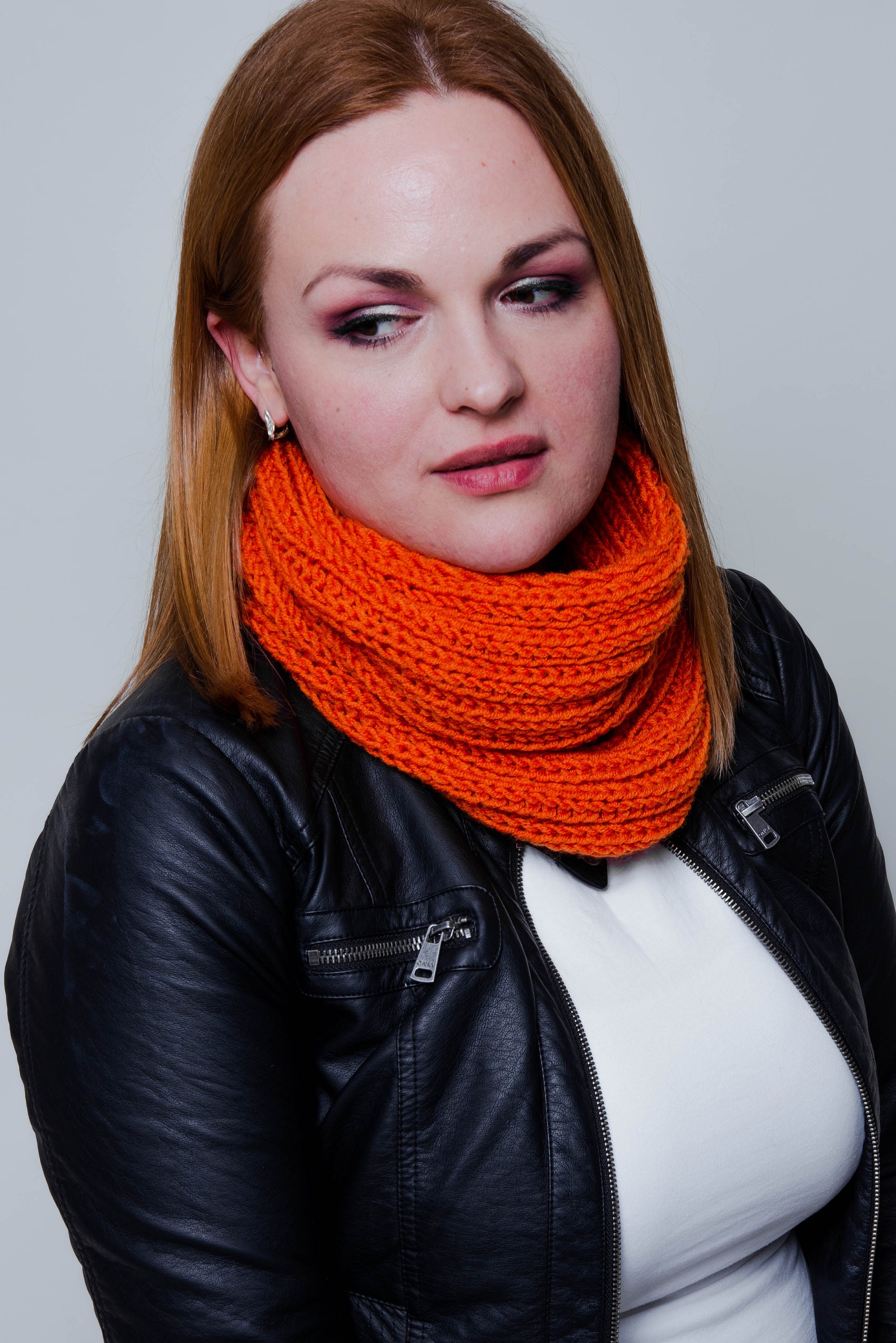 Burnt Orange Knit Scarf / Wool Hand Knitted Scarf / Orange - Etsy UK
