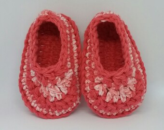 Crocheted Cotton Baby Booties-Soft & Natural-Newborn slippers-Infant slippers-Toddler slippers-Baby slippers-cotton booties-kids slippers