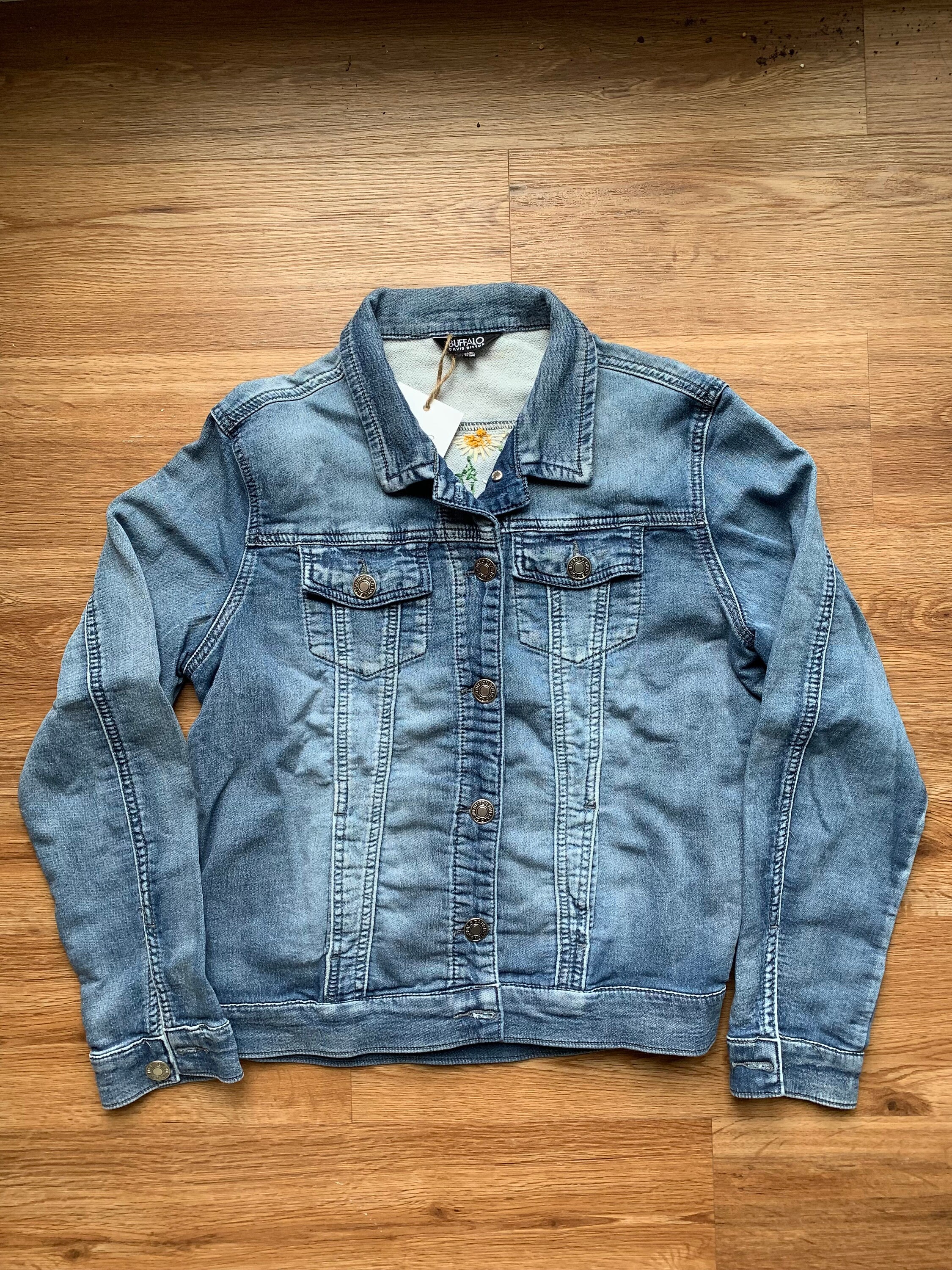 Floral Garden Denim Jacket - Etsy