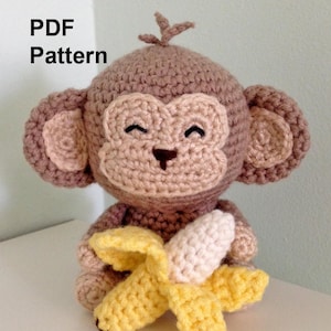 Wzór szydełkowy małpa Amigurumi, samouczek szydełkowania małpy, samouczek pluszowej małpy, chiński wzór szydełkowy małpy noworocznej