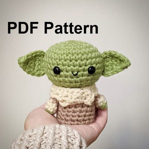Crochet Pattern Baby Alien Amigurumi, Baby Alien Amigurumi Crochet Pattern Tutorial, Baby Alien Crochet Plushie Pattern Tutorial, Alien DIY