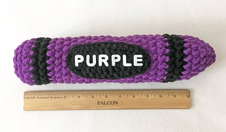 Crochet Crayon Purple Crayon Plushie Crayon Amigurumi | Etsy