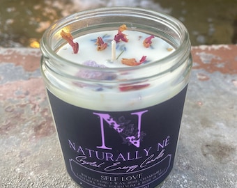 Candela di energia di cristallo di amore per sé