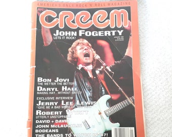 Creme Magazine John Fogerty Bon Jovi Let's Rock Issue 1987